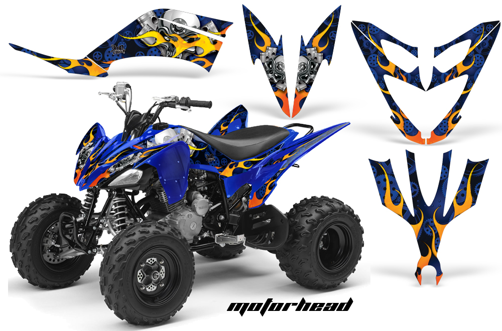 Yamaha Raptor 250 Graphics Motorhead Blue